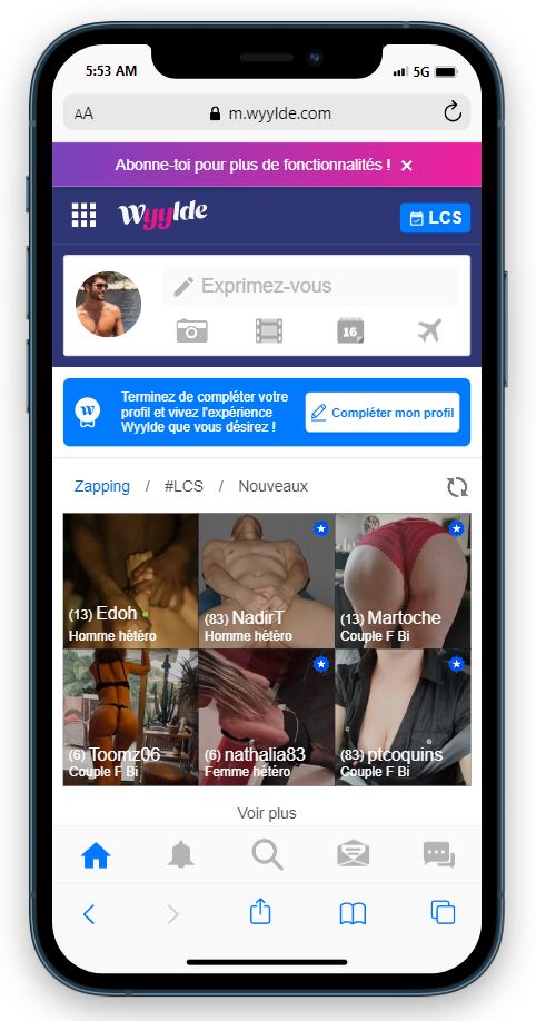Wyylde offre une expérience mobile pratique pour ses utilisateurs grâce à sa version optimisée pour les appareils iOS et Android